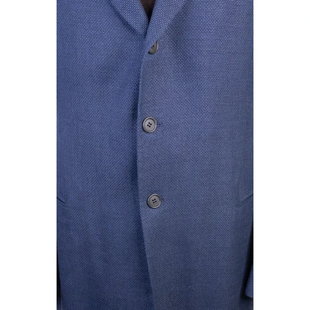 Giorgio Armani Blazer Sport Coat Sz 44L Blue Wool Three Button Jacket
